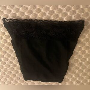 Black Lace Trim Cami Secret Mock Camisole